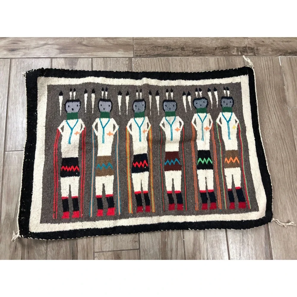 Authentic Navajo Diné‎ Yei Pictorial Weaving - 35